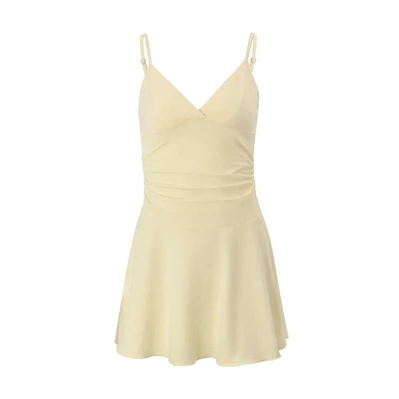 Sexy Mesh Rhinestone Mini Dress – Sleeveless Bodycon Summer Outfit